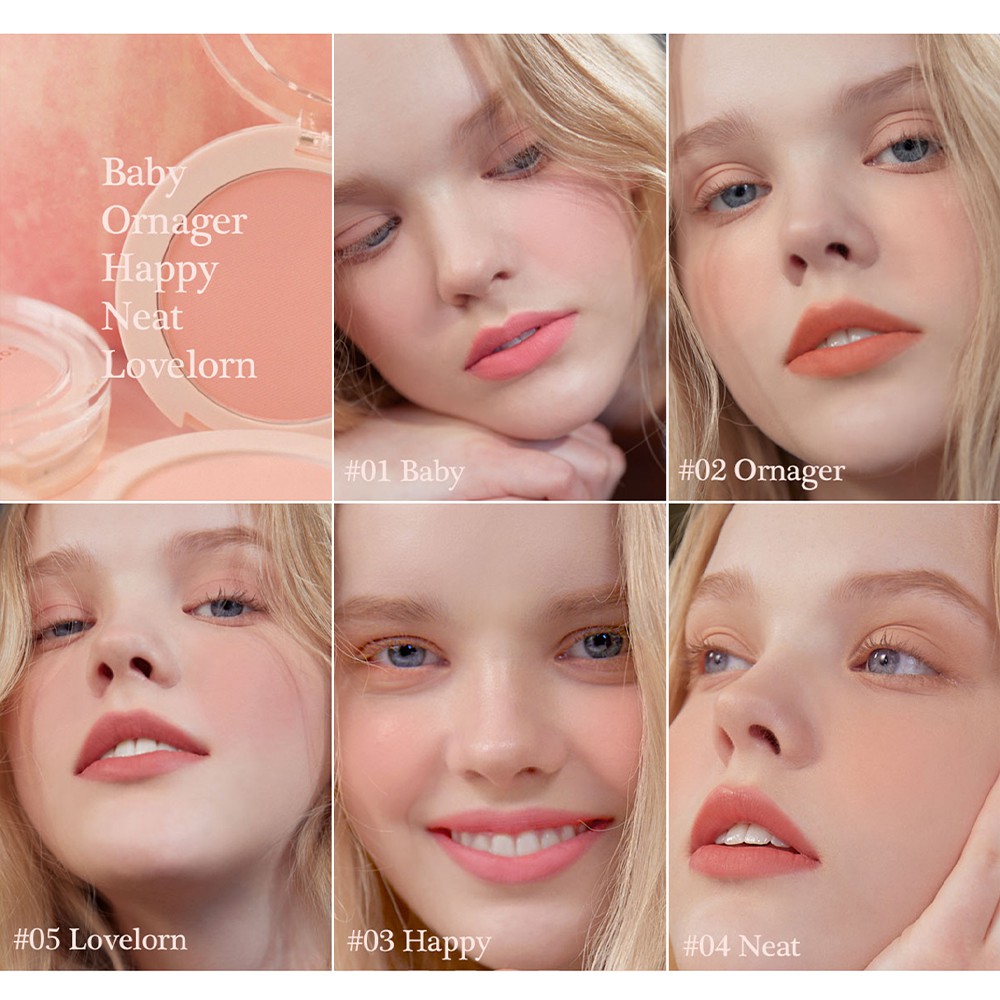 Phấn má hồng FORENCOS BARE BLUSHER 5g 05 màu tự nhiên