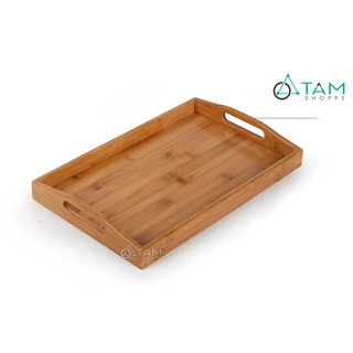 [GỖ DÀY ĐẸP] Khay gỗ đựng trà gỗ tre cao cấp số 13