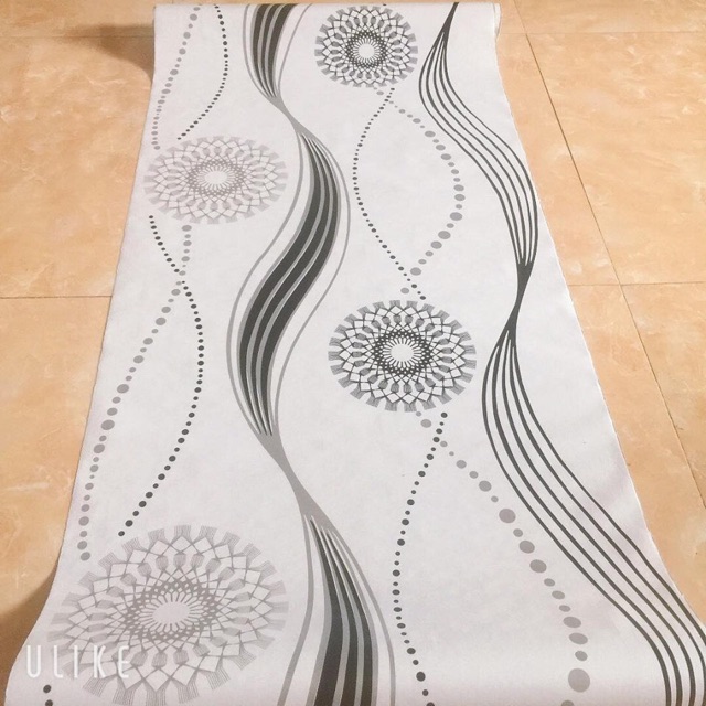 [xã] CUỘN 10m GIẤY DÁN TƯỜNG MÃ XOẮN ĐEN [decal cuộn] (kèm ảnh thậ)