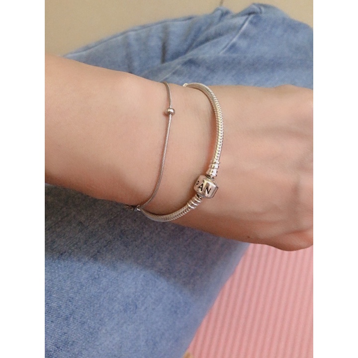Vòng đeo tay cơ bản cổ điển của Pandora phù hợp cho Vòng tay DIY