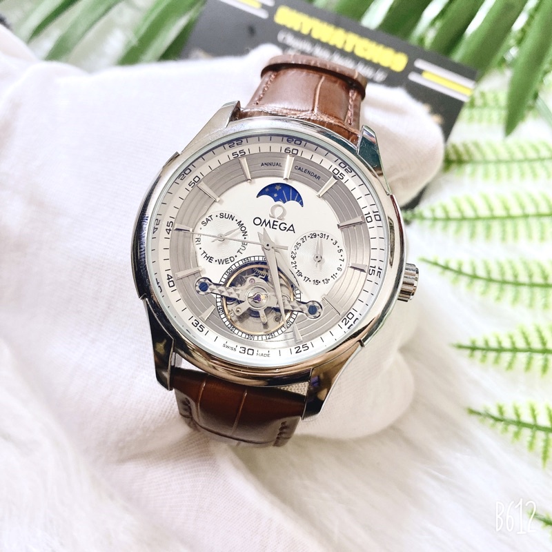 Đồng hồ cơ nam OM9190 dây da cao cấp chạy máy tự động,Lộ máy bên trong siêu ngầu,bảo hành 1 năm | BigBuy360 - bigbuy360.vn
