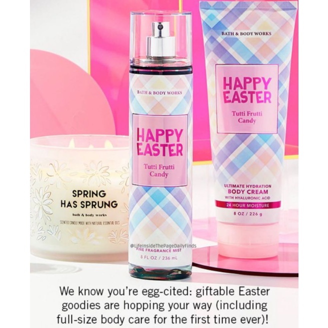 XỊT THƠM HAPPY EASTER BATH AND BODYWORKS