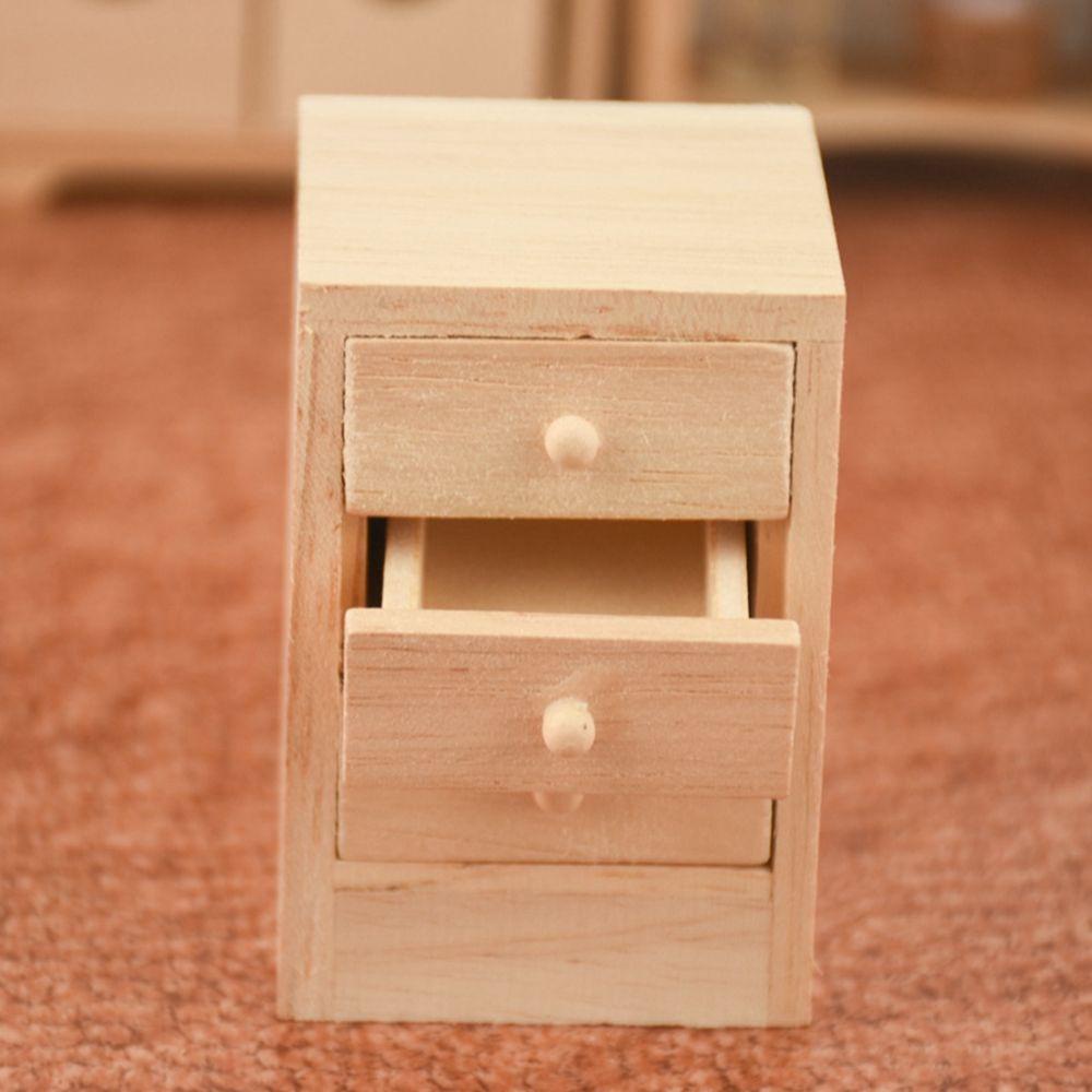 Bàn Đầu Giường Mini 4.1 * 4.4 * 6cm Trang Trí Nhà Búp Bê DIY