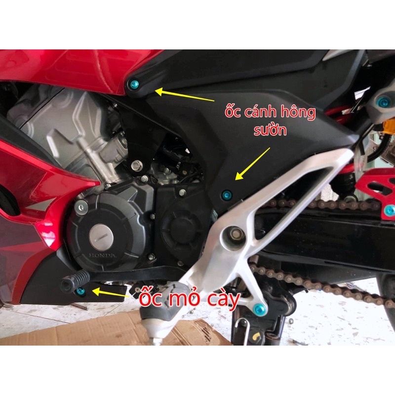 Bộ Ốc Titan Gắn Sườn Hông Mỏ Cày Winner/Winner X