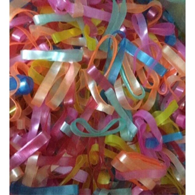 Chun buộc tóc nhiều mầu gói 100g 2 cỡ