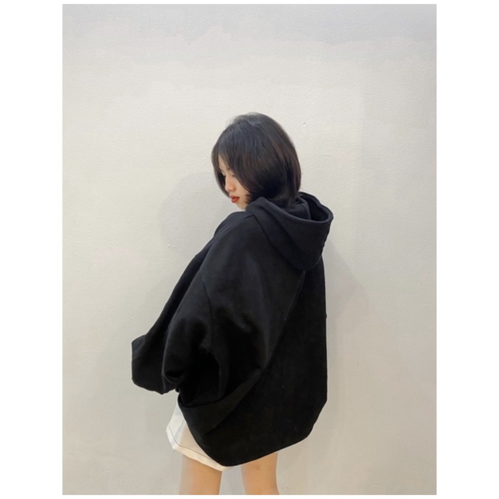 Áo Hoodie Trơn Nữ Pastel ⚡ Casper.Store | FREESHIP | ⚡ Áo nỉ dài tay form rộng thiết kế trẻ trung, basic