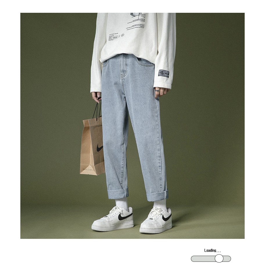 Quần Jean baggy nam  nữ jeans unisex - Thiết kế đơn giãn trẻ trung - phù hợp với giới trẻ | BigBuy360 - bigbuy360.vn