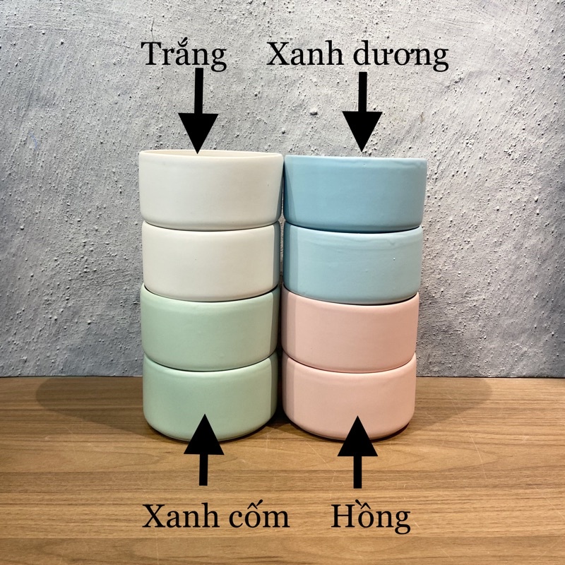 Chậu ang trụ thẳng, Cỡ Nhỏ 12*6cm, ang trồng cây tiểu cảnh, sen đá xương rồng