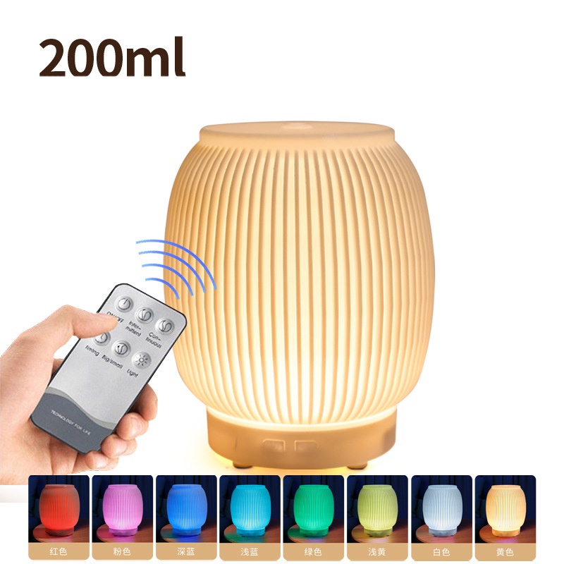 Máy phun sương tạo độ ẩm Fnelse khuếch tán tinh dầu bằng sóng siêu âm thiết kế hình đèn lồng 200ml