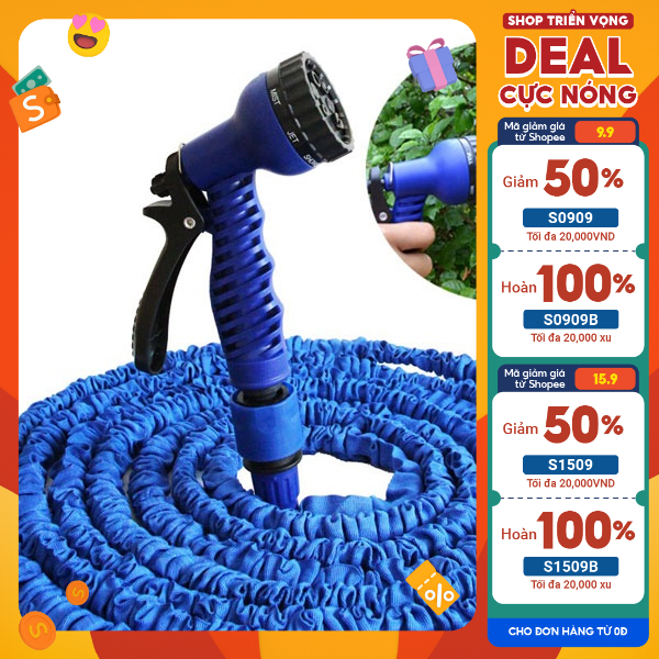 Vòi Tưới Cây Giãn Nở Đa Năng Loại 30m - Vòi Xịt Nước Thông Minh