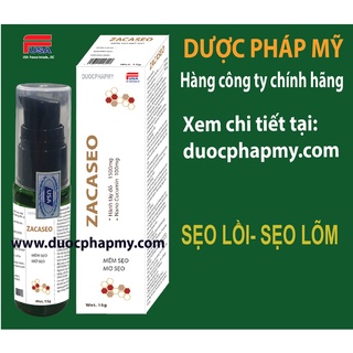 GEL BÔI LÀM  MỜ  CÁC VẾT THÂM, SẸO LỒI, SẸO LÕM TRÊN DA: ZACASEO