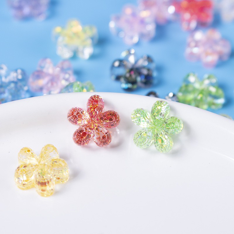 Charm (C282) slime/ Dụng Cụ Charm Nail [Ko Keo &amp; Nút] Hoạ Tiết Vân Trong Xinh Xắn (1.2cm)