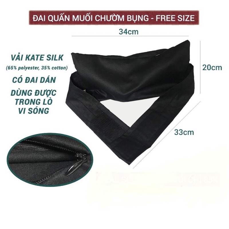 Đai vải đựng muối quấn bụng giảm eo - phụ kiện cho Mẹ sau sinh - Việt Nam