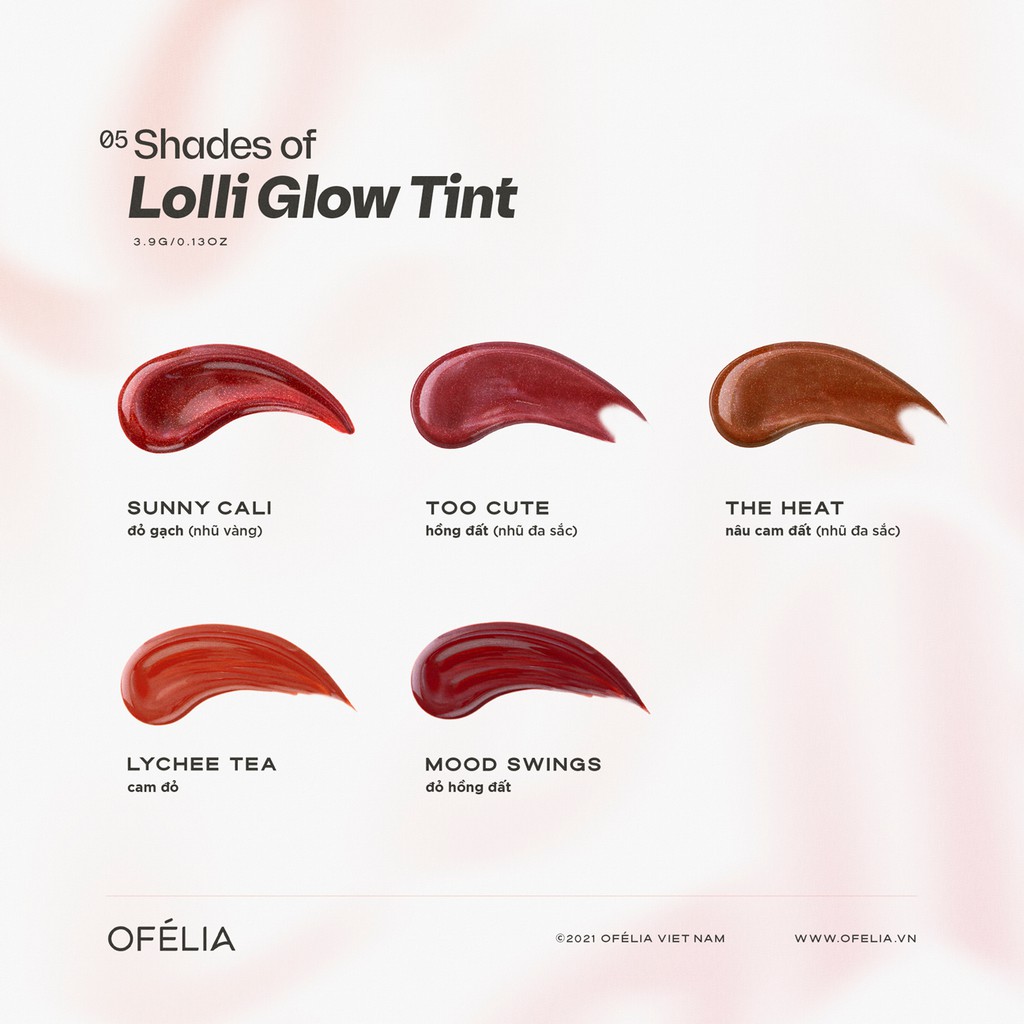Set 2 Son OFÉLIA Lolli Glow Tint (2x3.9g) | BigBuy360 - bigbuy360.vn