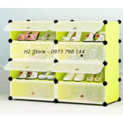 Bán lẻ cửa nhựa 17x45cm trắng trong lắp ráp tủ quần áo, chuồng quây chó mèo, kệ để đồ ( tặng 2 chốt/ tấm)