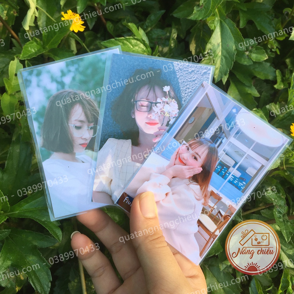 Combo 100 tấm ảnh in ép plastic 2 mặt tràn viền - size 6x9cm - in theo yêu cầu