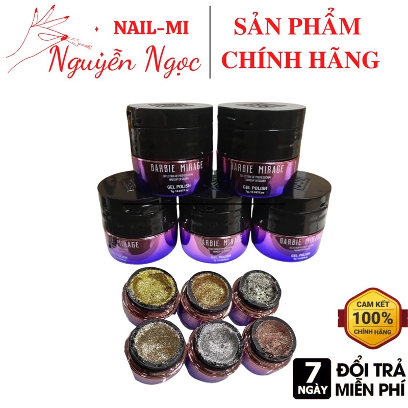 Gel Nhũ Siêu Sáng Barbie Mirage