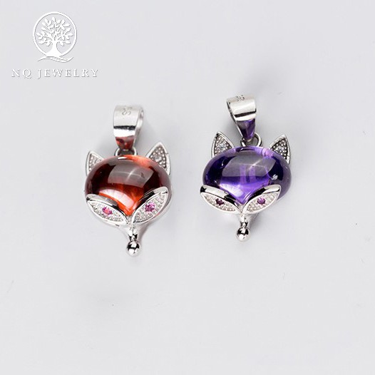 Charm bạc mặt dây chuyền hồ ly bạc treo - NQ Jewelry