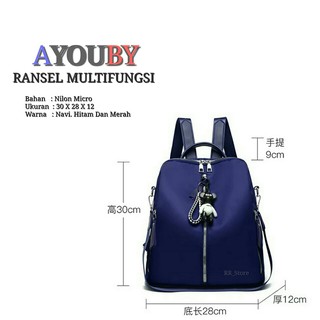 Ba Lô Nylon Đa Năng Thời Trang Cho Nữ