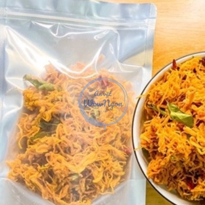 Khô gà lá chanh xé cay 300gram WowNgon đồ ăn vặt Hà Nội | BigBuy360 - bigbuy360.vn