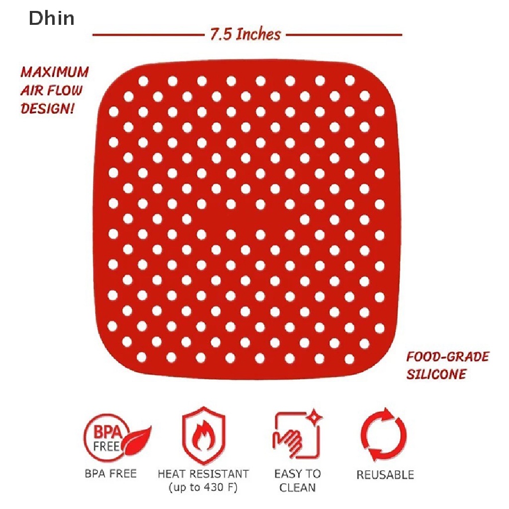 Tấm Lót Nồi Chiên Không Dầu Bằng Silicone Không Dính