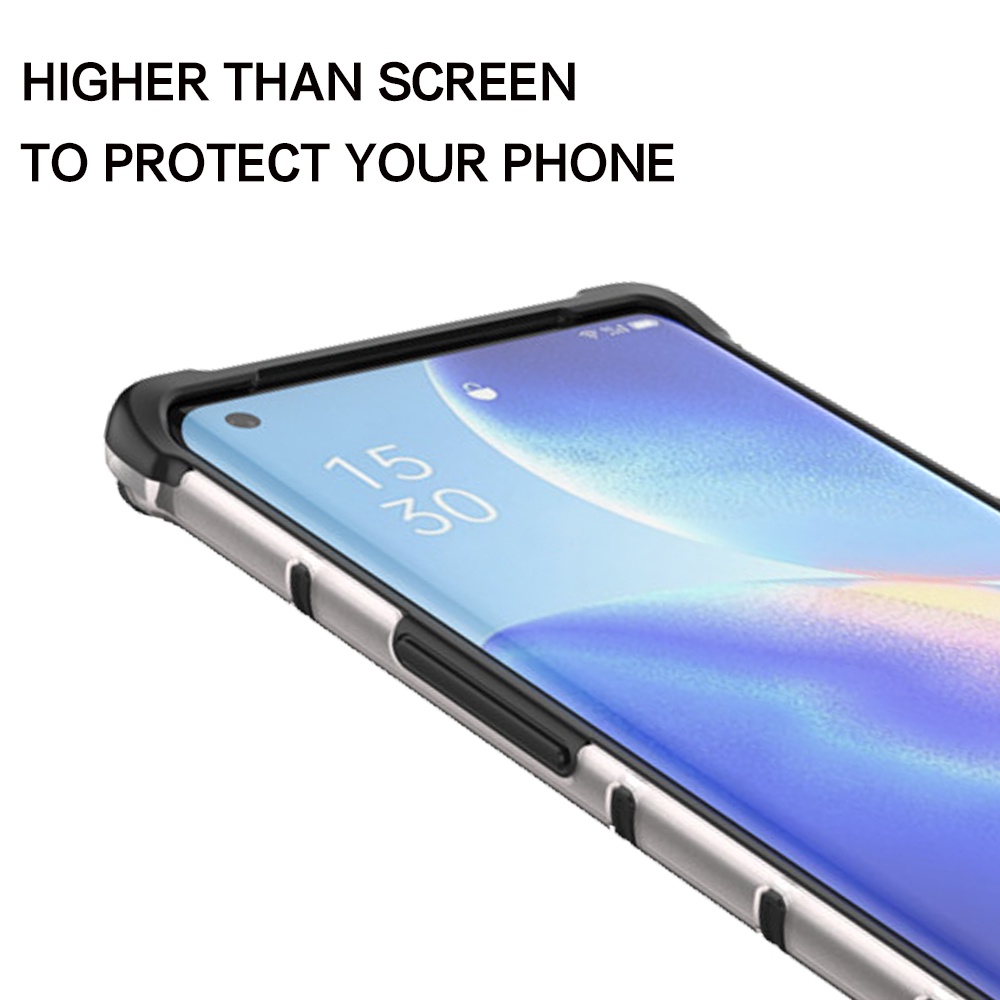 Ốp Điện Thoại Nhựa Cứng Trong Suốt Họa Tiết Tổ Ong Chống Sốc Cho OPPO Reno5 Reno4 Pro Plus Lite F Z