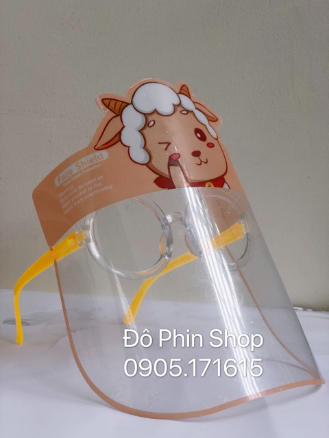 Kính chắn giọt bắn cho bé - hàng có gọng kính trẻ em màu sắc dễ thương