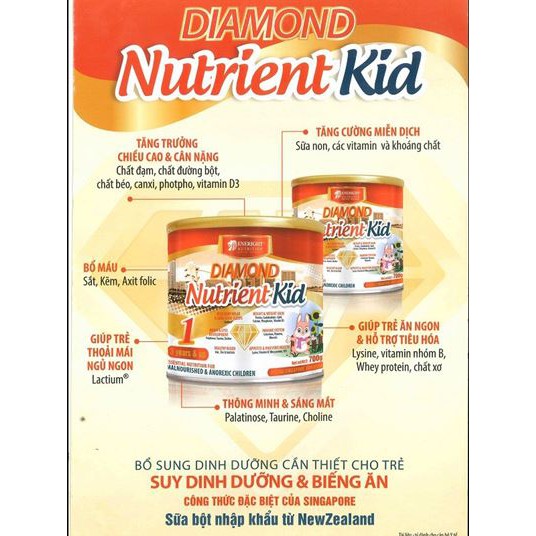 Sữa bột Nutrient Kid 2 hộp 700g