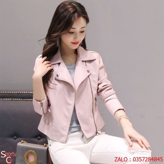 Áo da nữ, áo khoác da nữ dáng ngắn siêu xinh Sieu hot