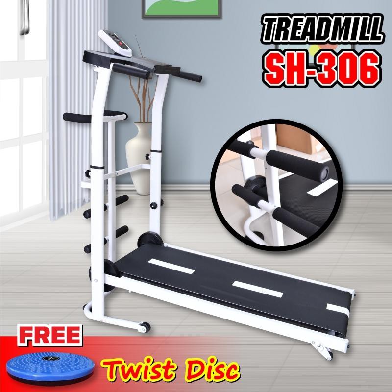 CHAIR19 - (KHÔNG SỬ ĐIỆN) Máy chạy bộ cơ đa năng mẫu mới Treadmill SH - S306 5 in 1 tặng kèm đĩa xoay eo cao cấp 360 độ