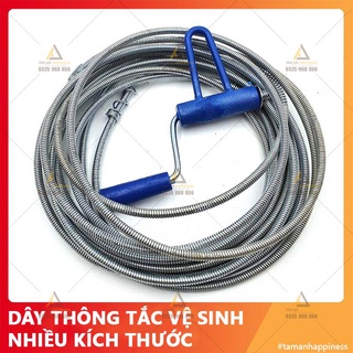 Dây thông tắc vệ sinh, dây thông cống lò xo, dài 5m,7m,10m tiện dụng hàng Việt Nam chất lượng cao