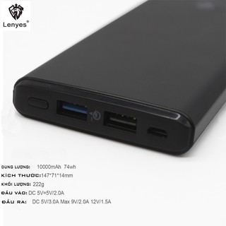 Sạc Dự Phòng Lenyes F5 10000MAh