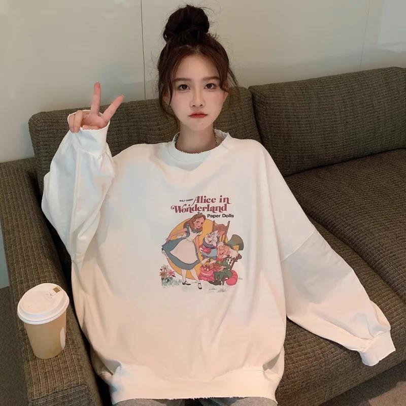 NRVP Áo Hoodie Tay Dài Thời Trang Hàn Quốc 2021 Cho Nữ