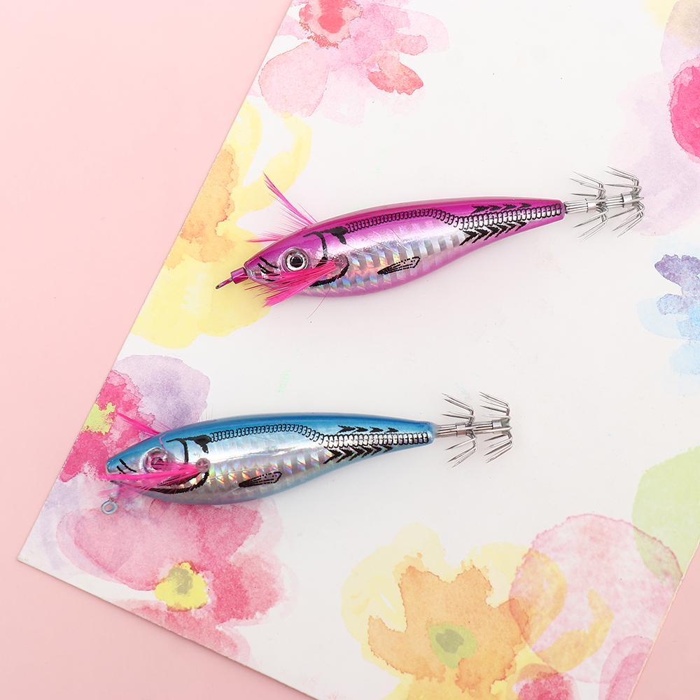 Mồi Câu Cá Giả Hình Con Mực Bằng Gỗ Siêu Bền SHOUKEY