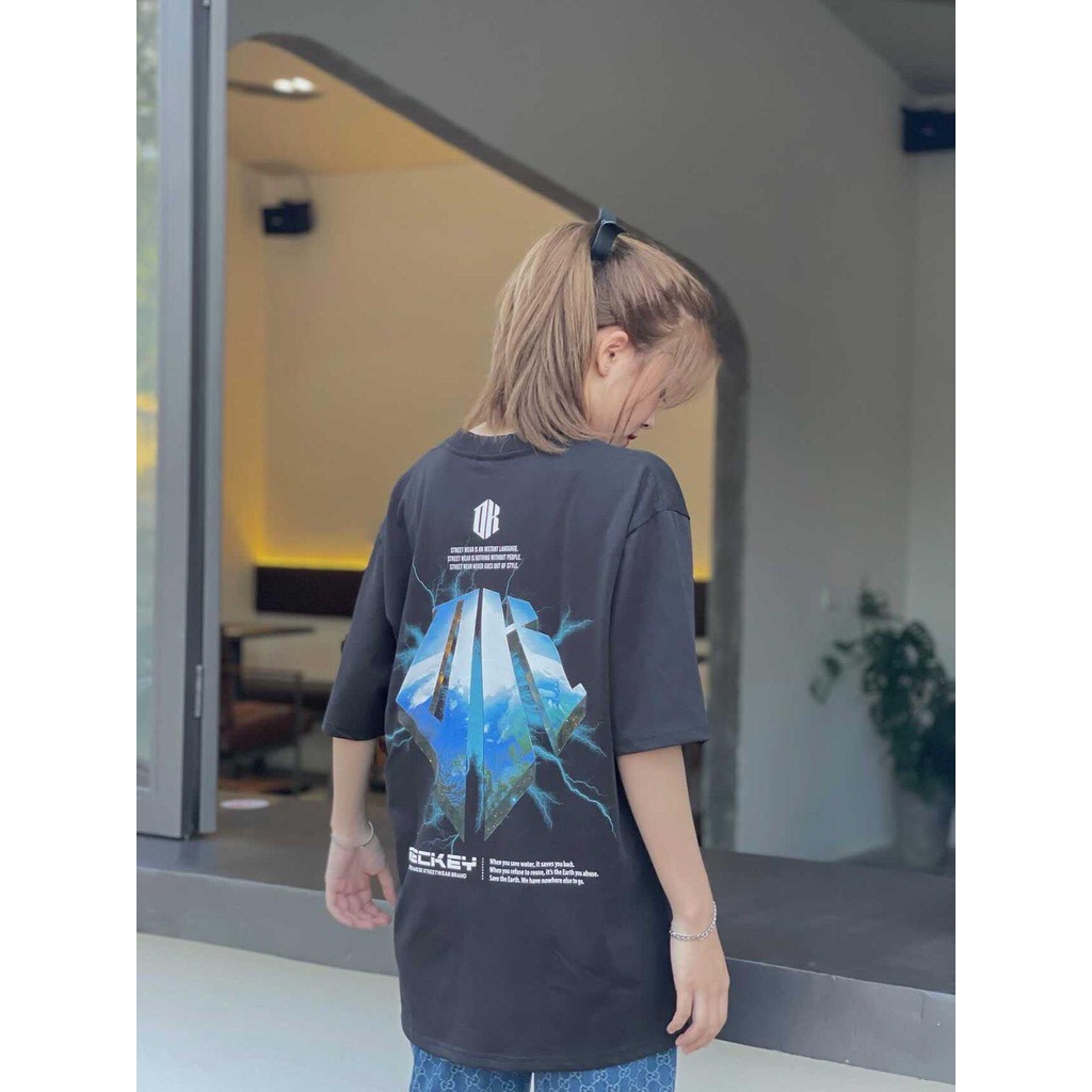 Áo Thun Cotton Unisex Nam Nữ Form Rộng Local Brand DECKEY THE EARTH