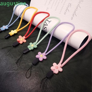 AUGUSTINE Cute Wrist Hand Lanyard Cartoon Mobile Phone Lanyard Flower Mobile Phone Strap Gift Hand Strap Phone Case Decoration Short Rope Hanging Rope Anti Lost Phone Hanging Rope/Multicolor