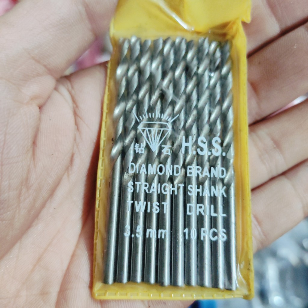 10Mũi khoan gỗ 3.5mm, mũi khoan gỗ, dùng cho thợ mộc (SS3540)