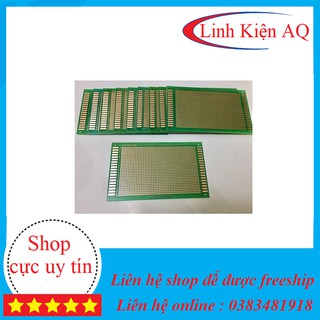 Phíp Đồng Đục Lỗ 1 Mặt PCB ( xanh )