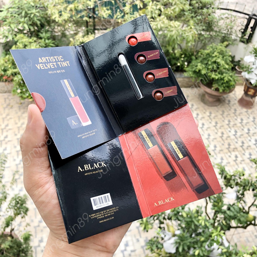 {XẢ KHO SỈ} Sample Son A.Black Artistic Velvet Tint Lux Red by CLIO COSMETICS