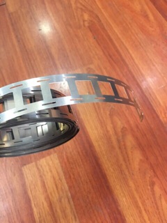 Kẽm hàn cell pin đôi dày 0.15mm ( 7mm*27mm) 1 mét