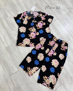Bộ lanh lụa cao cấp mặc nhà cho mẹ