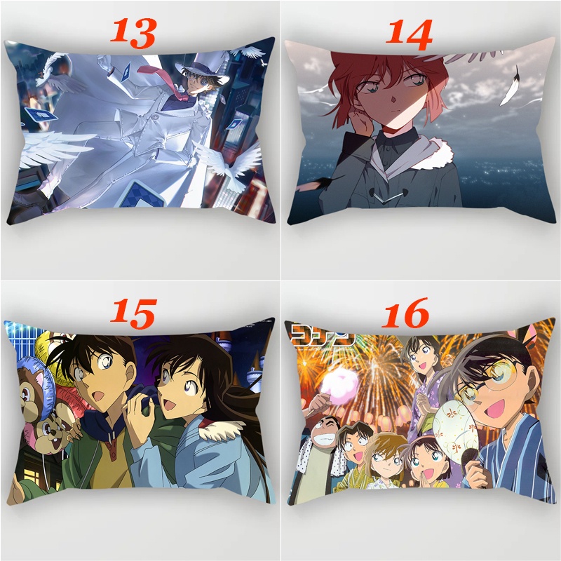 Vỏ Gối Hình Chữ Nhật In Hình Thám Tử Conan Một Mặt Trang Trí Nhà Cửa