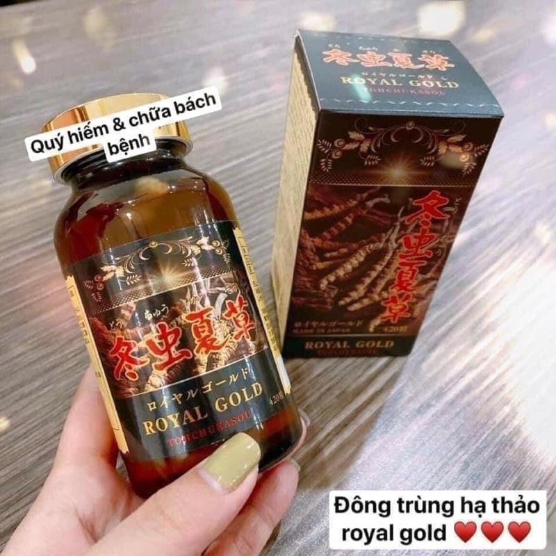 Viên uống Đông trùng hạ thảo Royal Gold Nhật Bản 420 viên