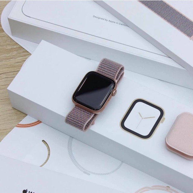 Dây nylon loops màu hồng xinh xắn dành cho apple watch