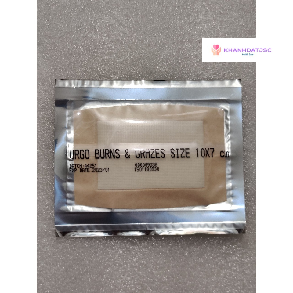Băng dán cá nhân dành cho vết bỏng pô xe máy Urgo Burns & Grazes 1 miếng
