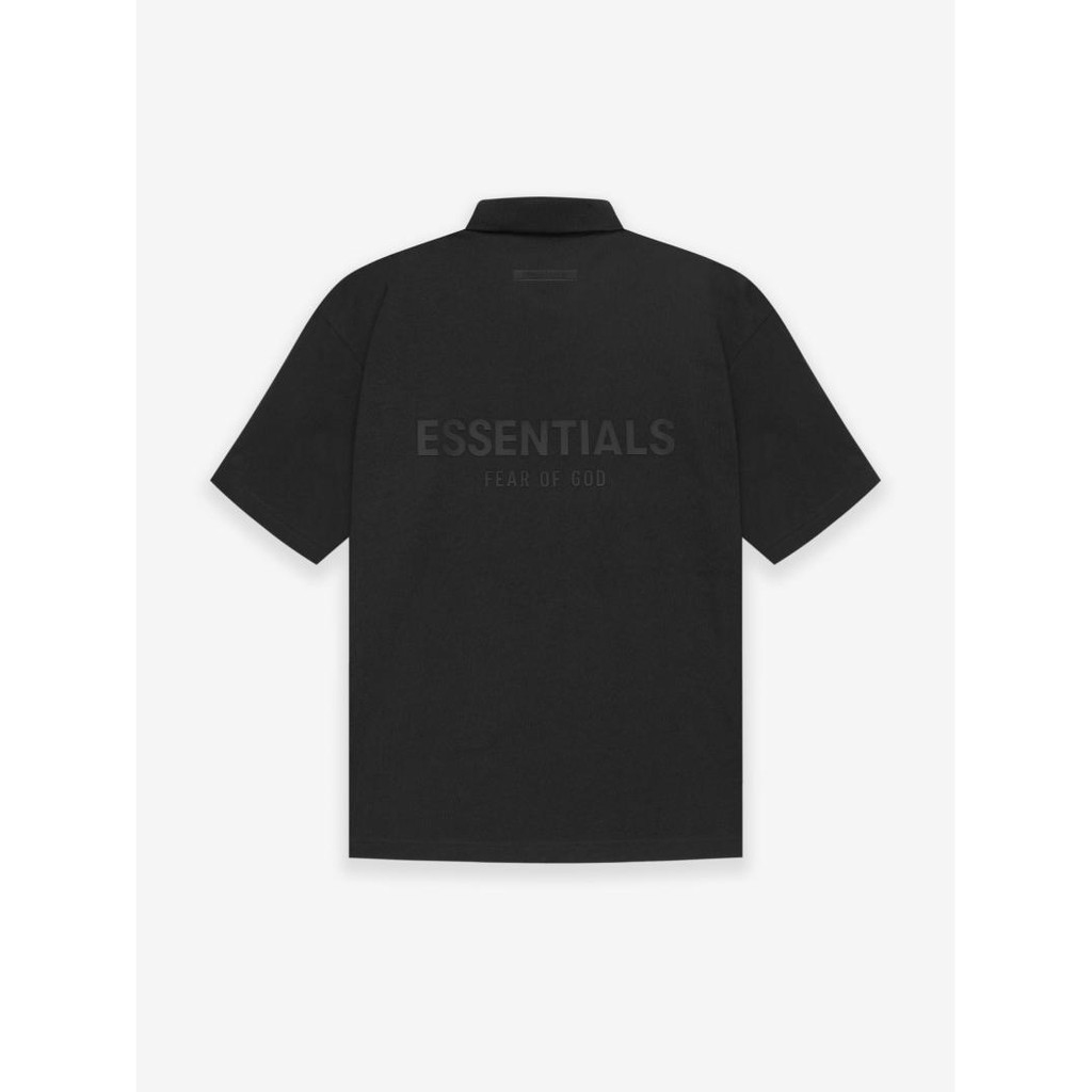 ⚡️[CHỈ 1 NGÀY] - Áo Polo FEAR OF GOD ESSENTIALS 3D silicon SS21 (Black/Stretch Limo), áo polo FOG | BigBuy360 - bigbuy360.vn