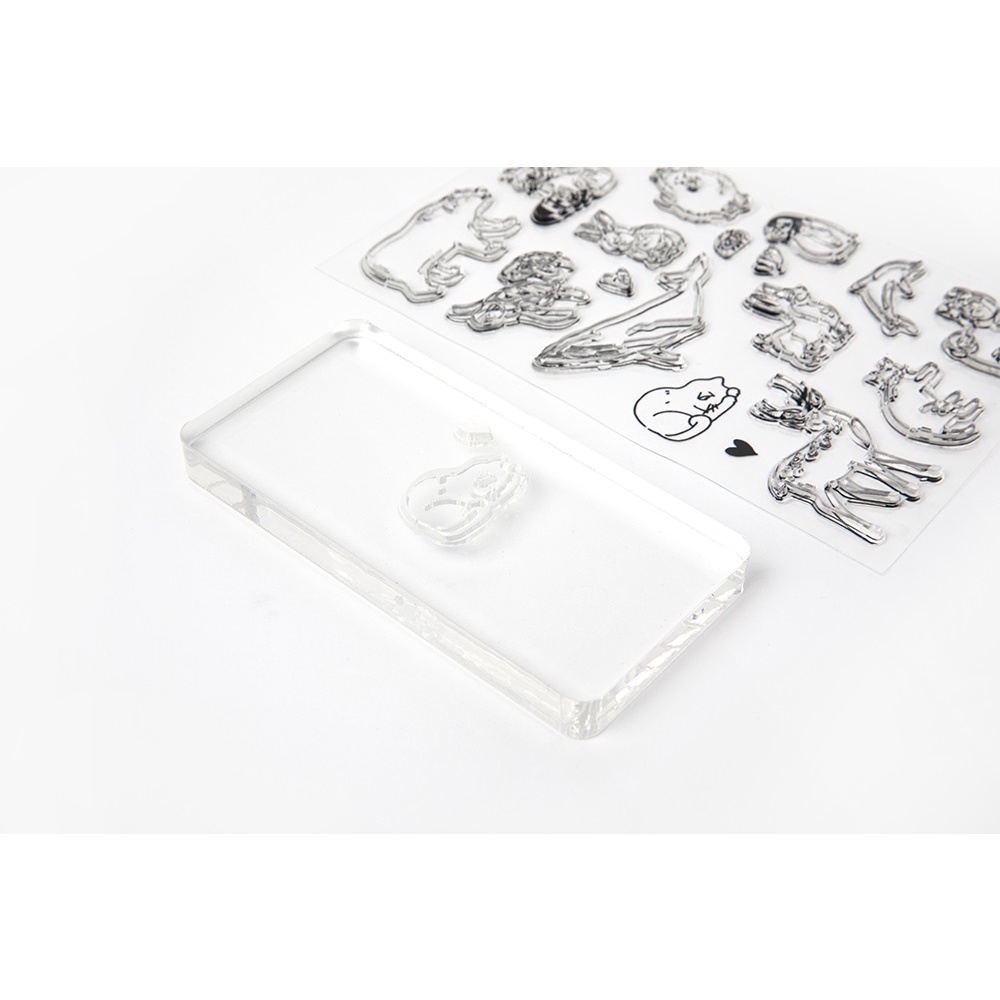 Tem Dán Sticker Stamp ARTBOX Hàn Quốc Hình Động Vật Trang Trí Cho Sổ Tay Thường Ngày