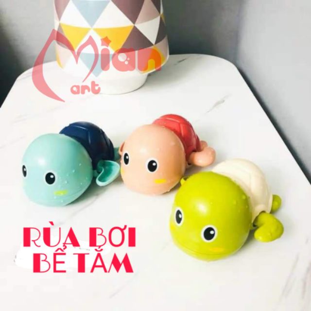 Rùa bơi bể nước - rùa tự bơi khi vặn cót đồ chơi tắm cùng bé - MIAN MART