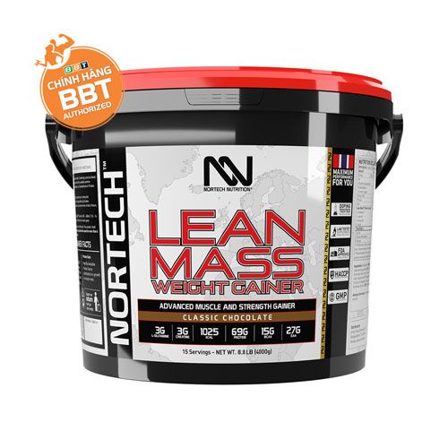 Sữa tăng cân tăng cơ Lean Mass Weight Gainer nhiều hương vị bịch 4kg không gây mỡ - Đại lí BBT145
