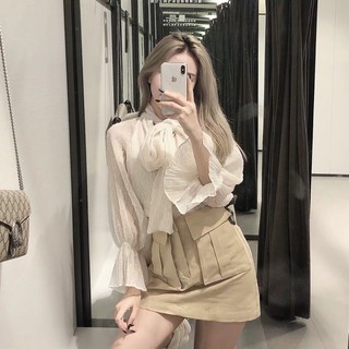 Áo sơ mi thắt nơ Quảng Châu L1